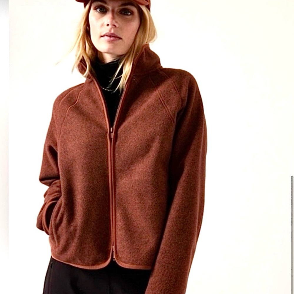 Athleta Stroll Fleece Full Zip Jacket